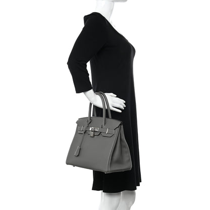 Hermes Togo Birkin 30 Gris Meyer 2 of 14