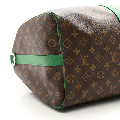 Louis Vuitton Monogram Macassar LV Colormania Keepall Bandouliere 50 Green 6 of 7