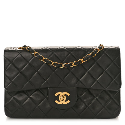 Chanel Lambskin Quilted Small Double Flap Black 1 of 9