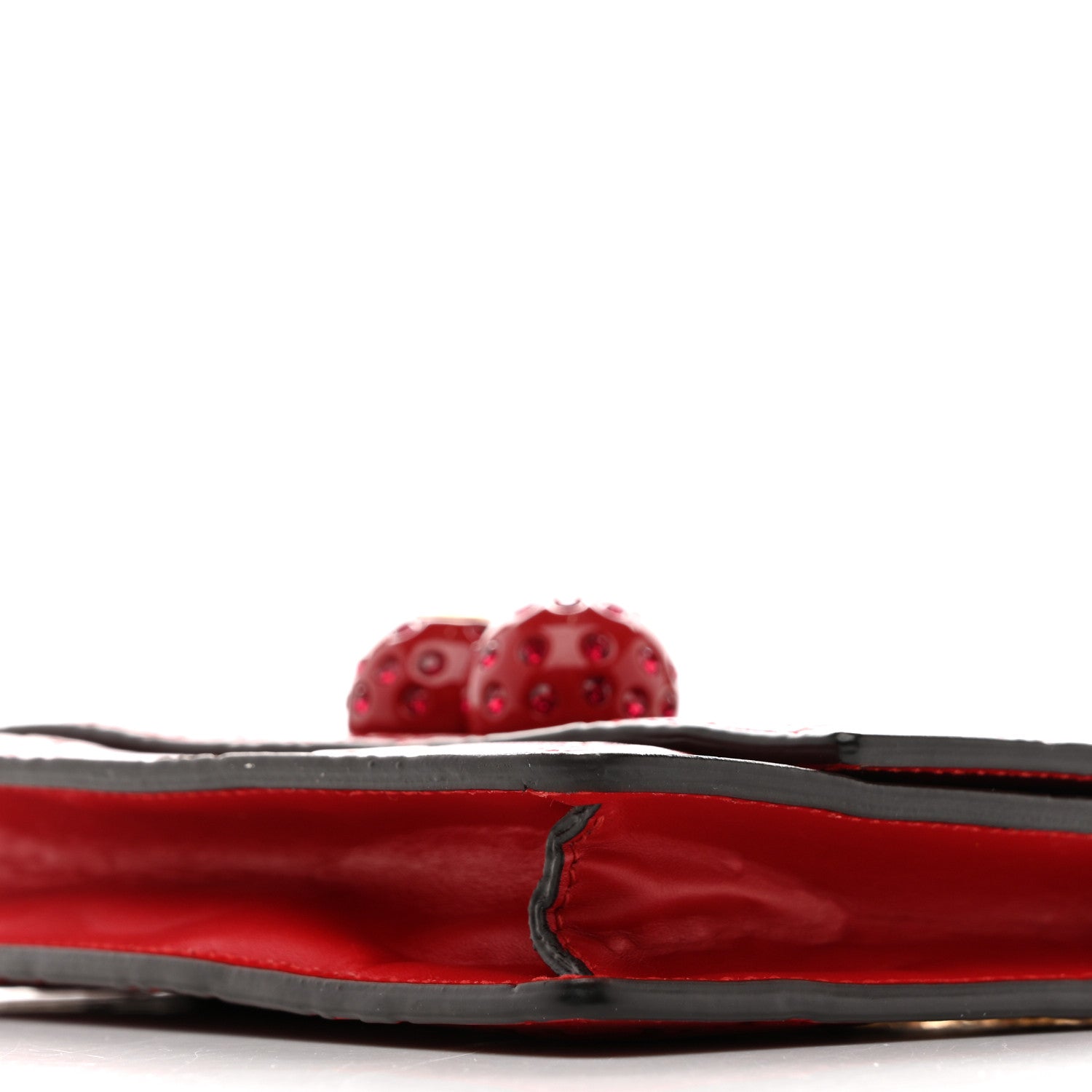 Gucci Guccissima Mini Cherry Chain Bag Hibiscus Red 1873244