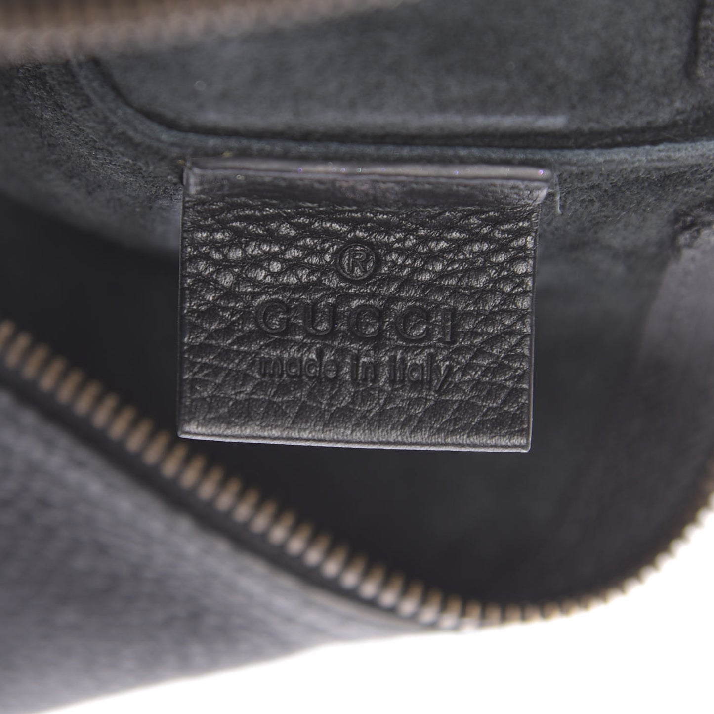 Pebbled Calfskin Medium Logo Portfolio Clutch Black