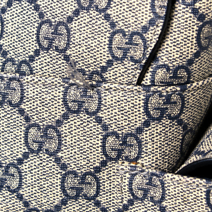 Gucci GG Plus Monogram Messenger Diaper Bag Navy 15 of 15