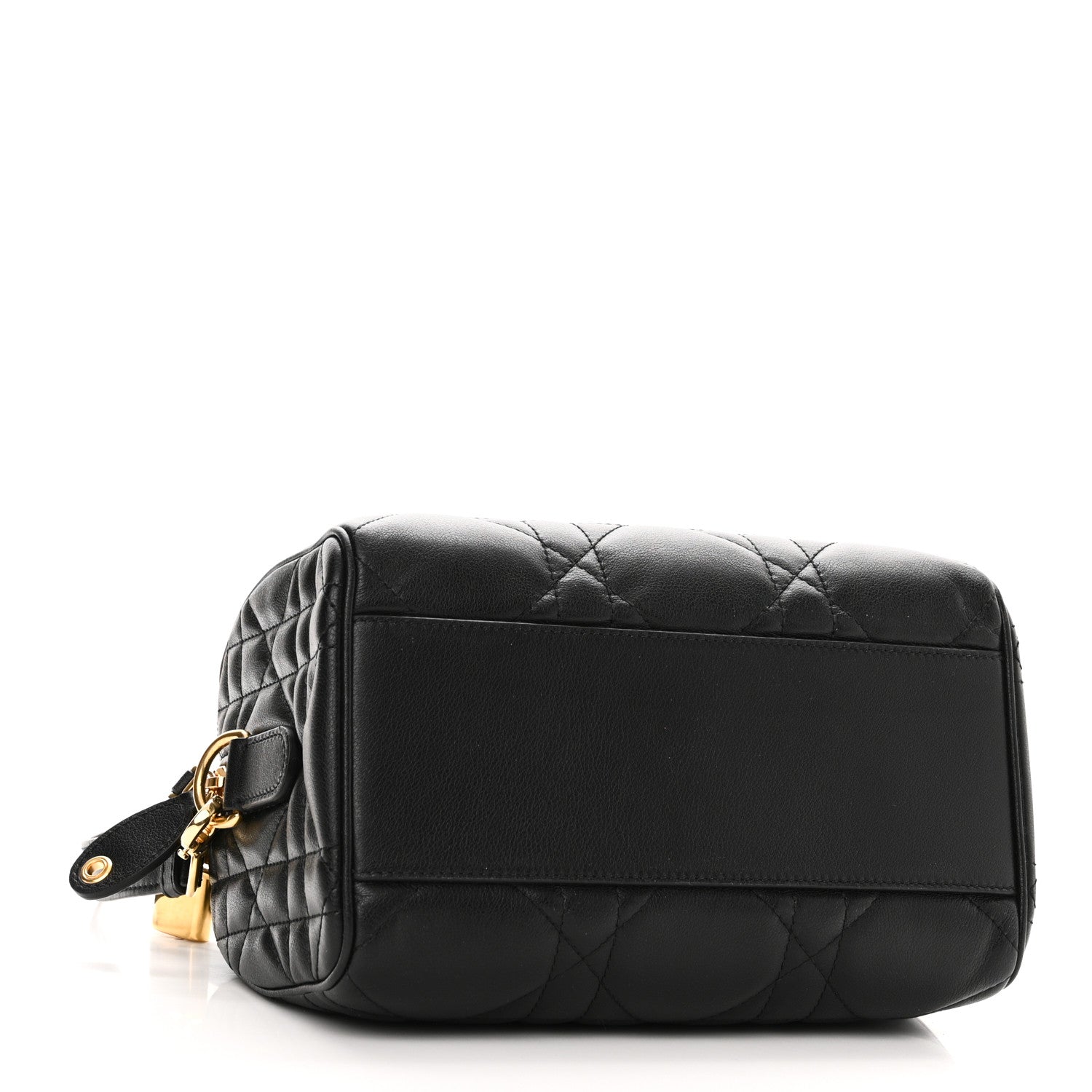 Christian Dior Calfskin Macrocannage Groove 20 Bag Black 4 of 9