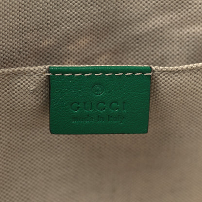 Gucci Raffia Azalea Calfskin Crochet Flower Small GG Marmont Shoulder Bag Natural Ecru Green Red New Shamarock 6 of 15