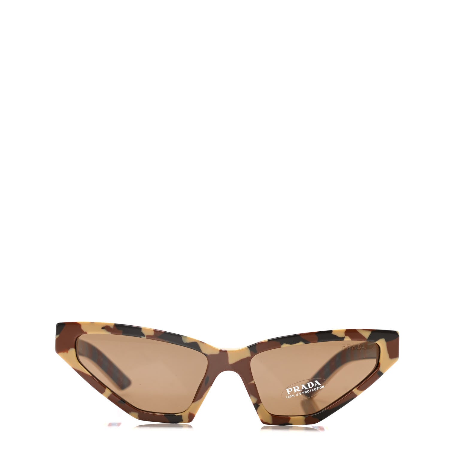 Prada Cat Eye Sunglasses SPR 12V Brown 2 of 8