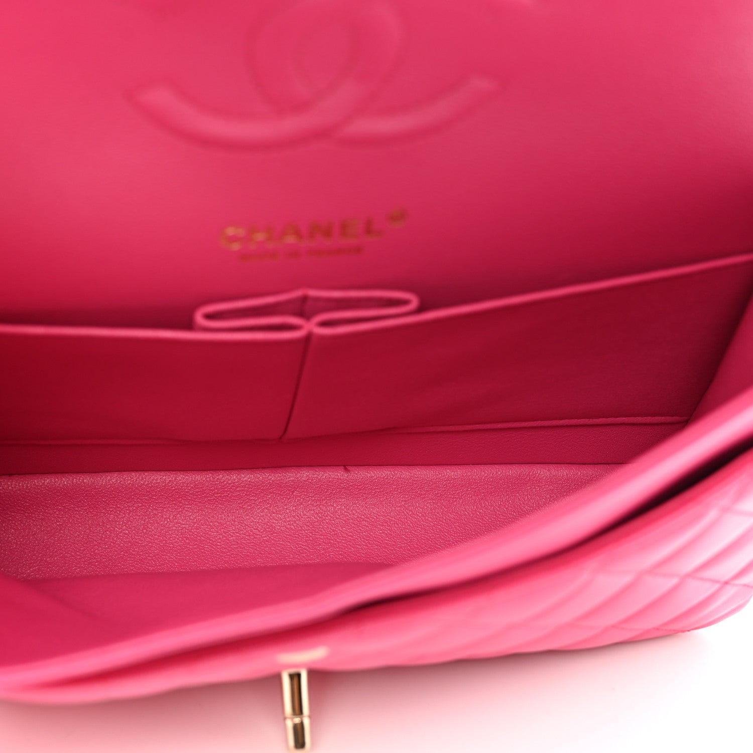 Chanel Lambskin Quilted Medium Double Flap Pink 5 of 10