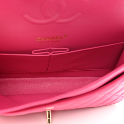 Chanel Lambskin Quilted Medium Double Flap Pink 5 of 10