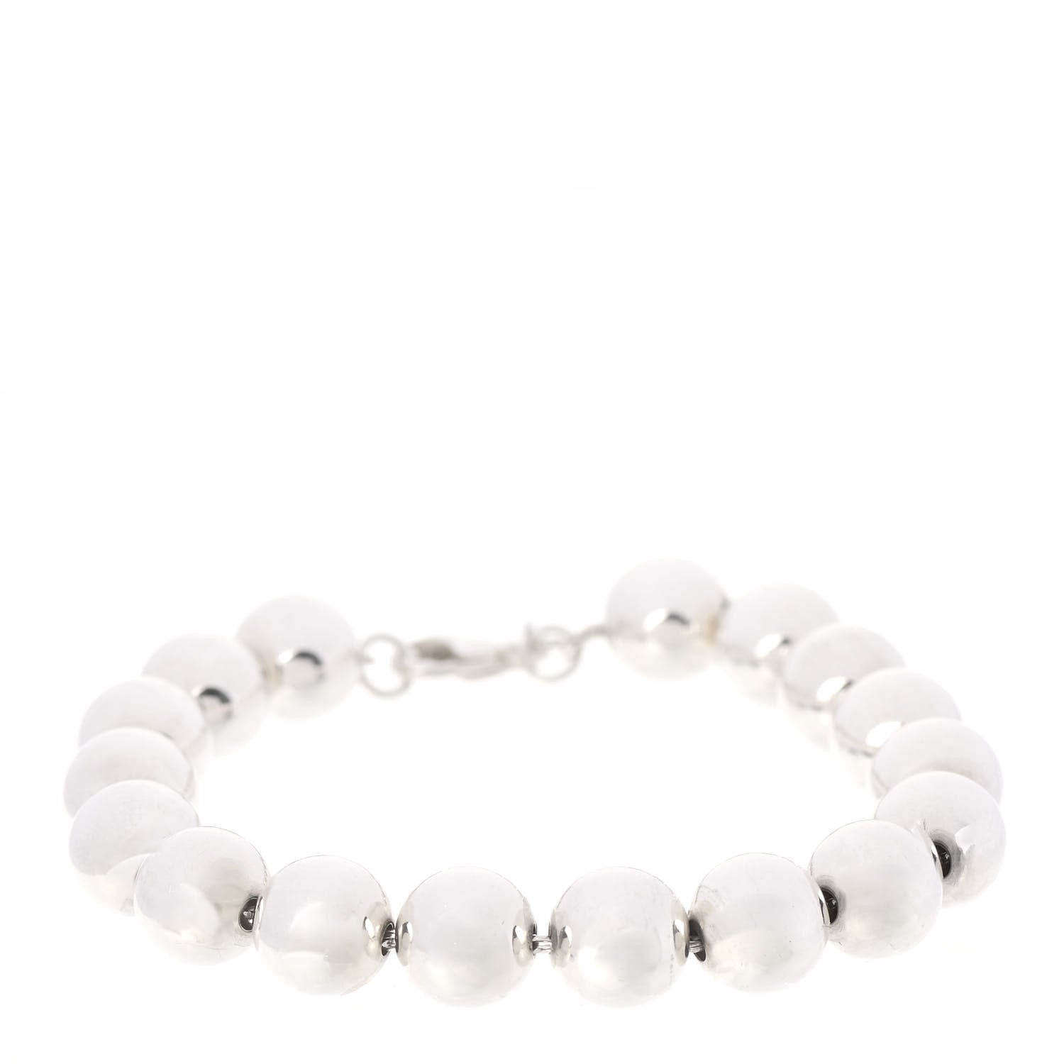 Tiffany Sterling Silver 10mm HardWear Ball Bracelet 1 of 4