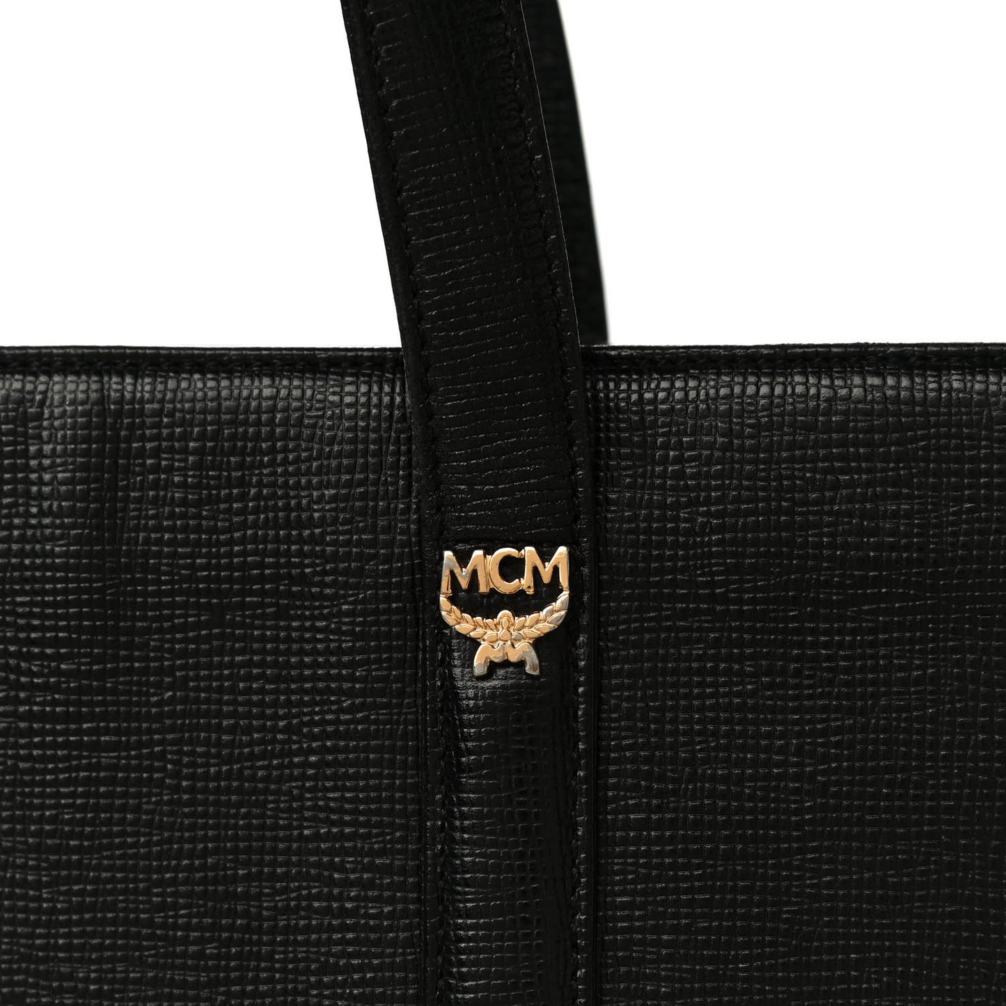 Calfskin Studded Tote Black