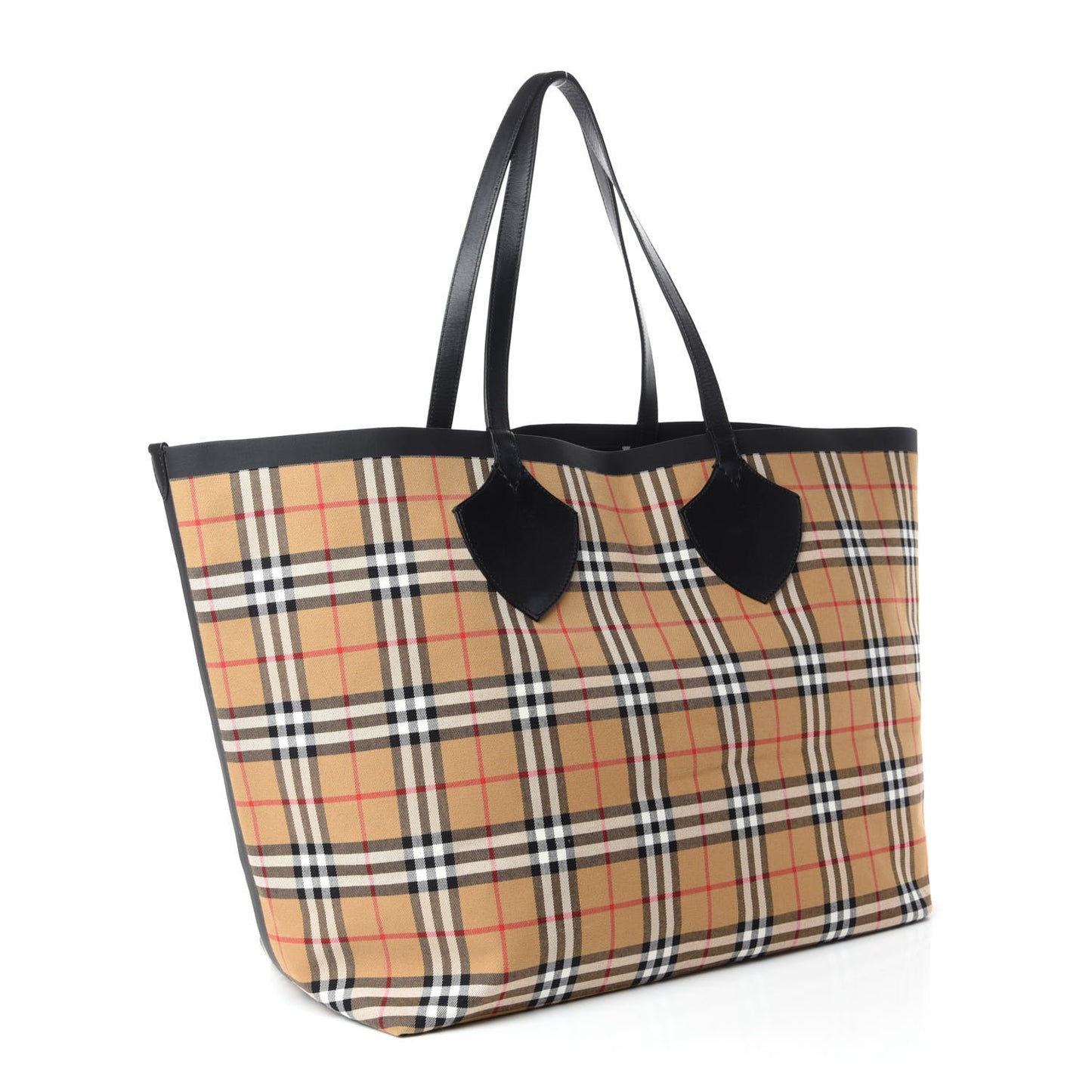 Vintage Check Extra Large The Giant Reversible Tote Antique Yellow