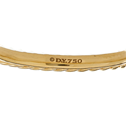 David Yurman 18K Yellow Gold 2mm Cable Classics Band Ring 48 4.5 2 of 4