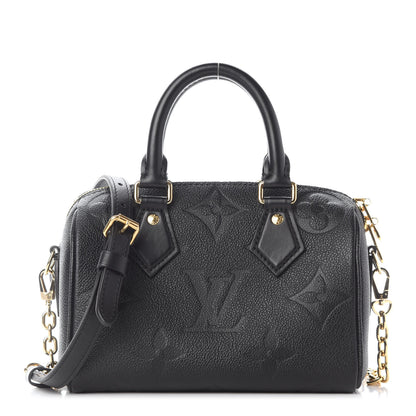 Louis Vuitton Empreinte Monogram Giant Speedy Bandouliere 20 Black 1 of 8