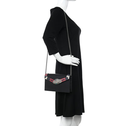 Gucci Snakeskin Calfskin Lilith Shoulder Bag Black 2 of 10