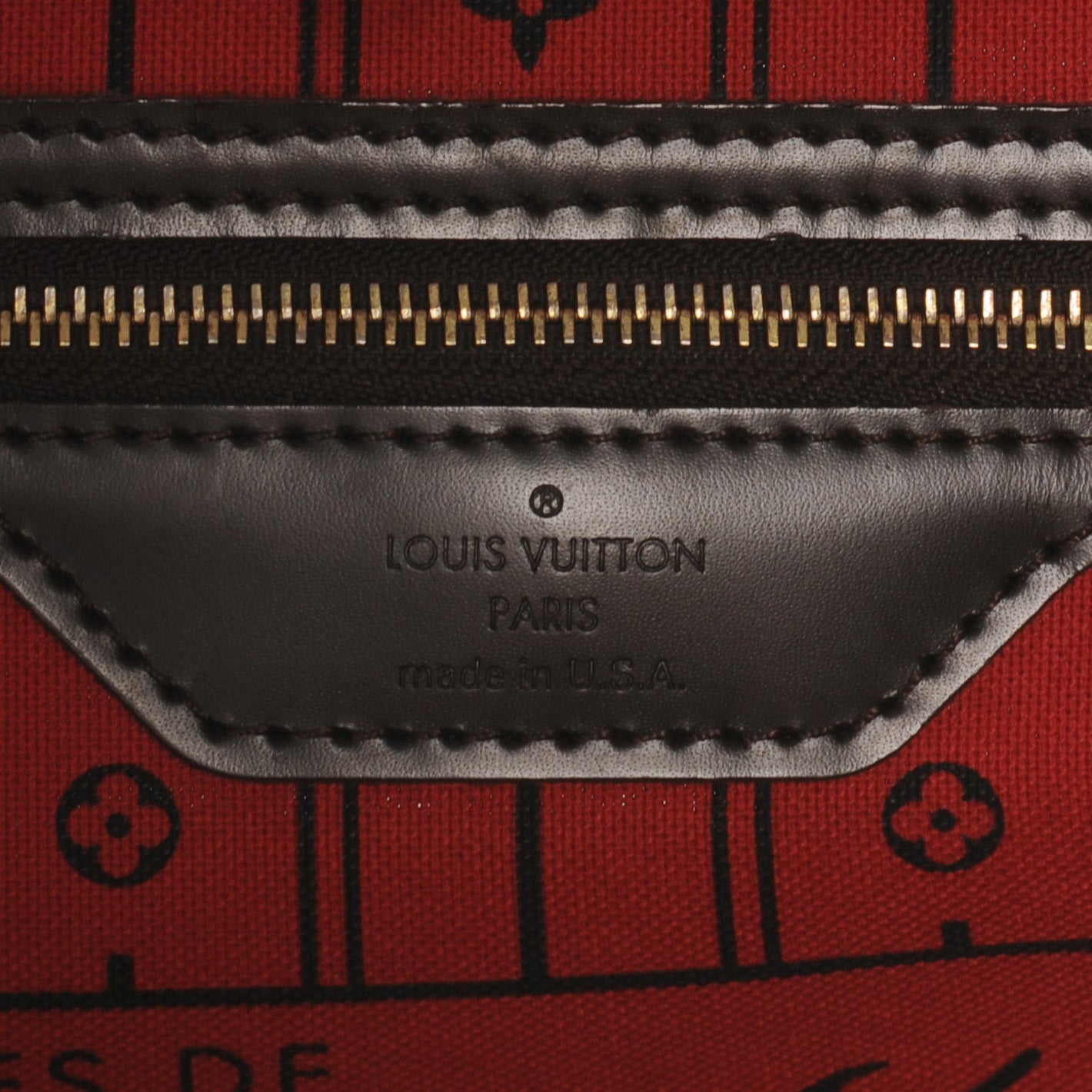 Louis Vuitton Damier Ebene Neverfull MM 6 of 7