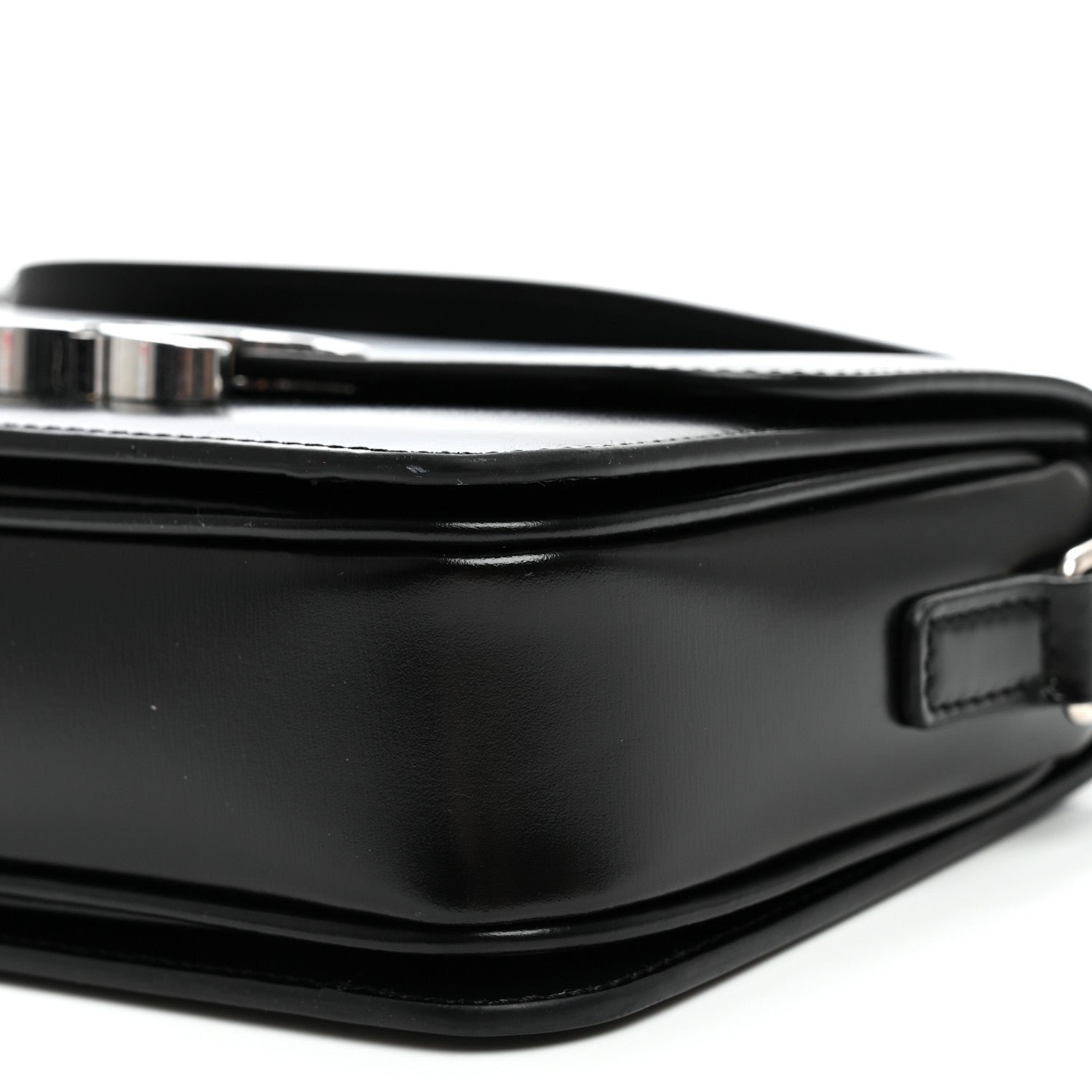 Celine Shiny Calfskin Teen Triomphe Black 10 of 11