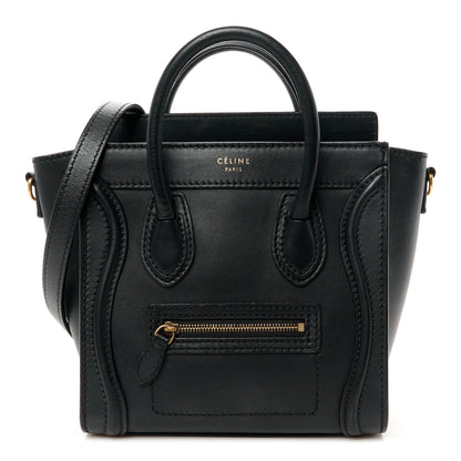 Celine Smooth Calfskin Nano Luggage Black 1 of 11