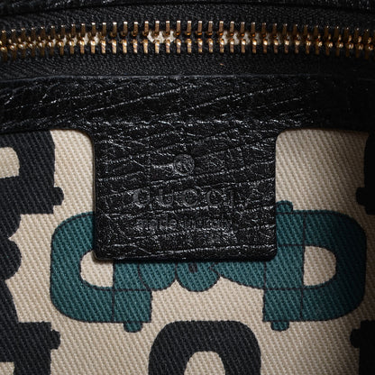 Gucci Monogram Web Jolicoeur Charms Messenger Bag Black 6 of 7