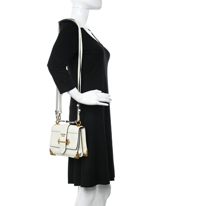 Prada Glace Calfskin Large Soft Cahier Bag White 2 of 15