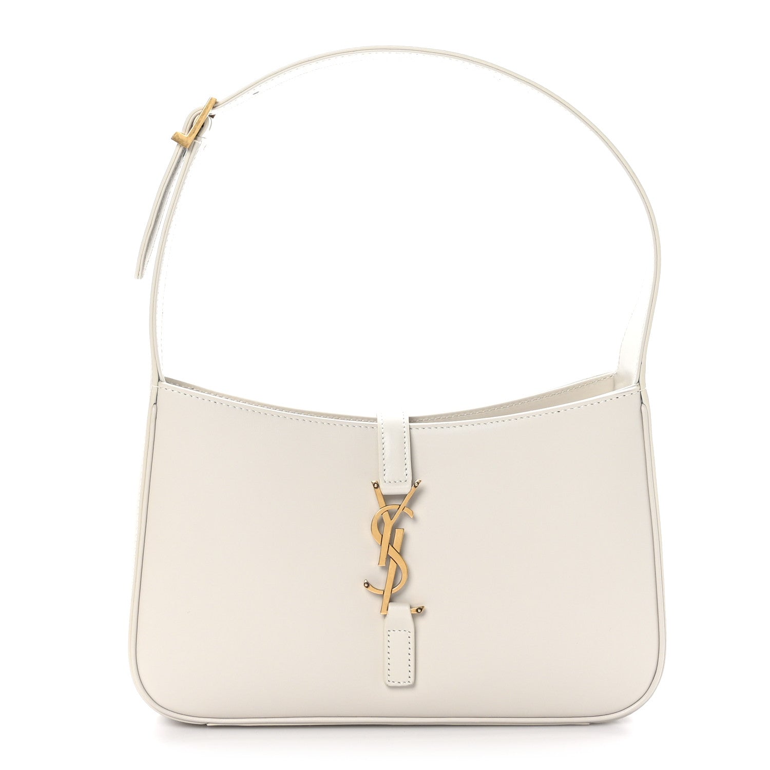 Saint Laurent Smooth Calfskin Le 5 A 7 Hobo Blanc Vintage 1 of 9