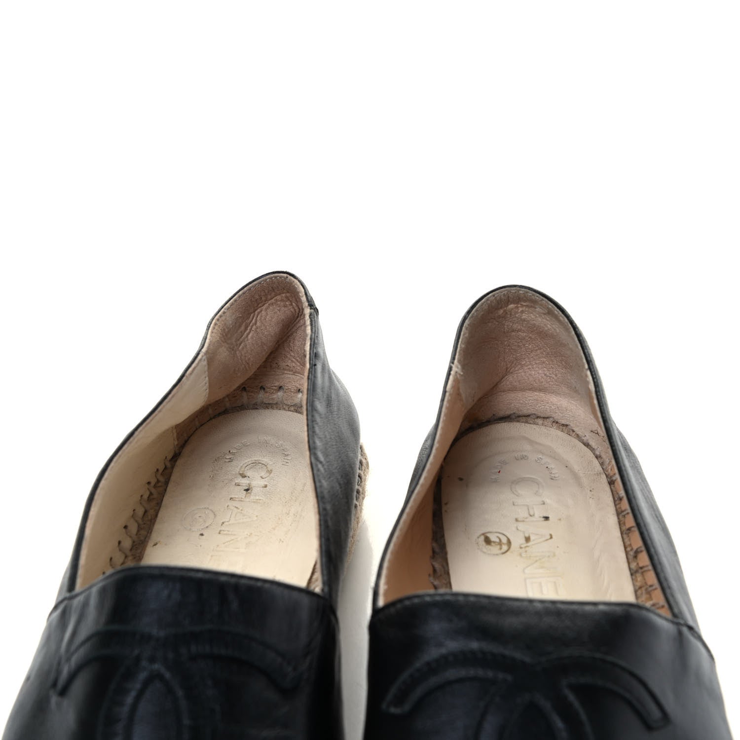 Chanel Lambskin CC Espadrilles 37 Black 8 of 8