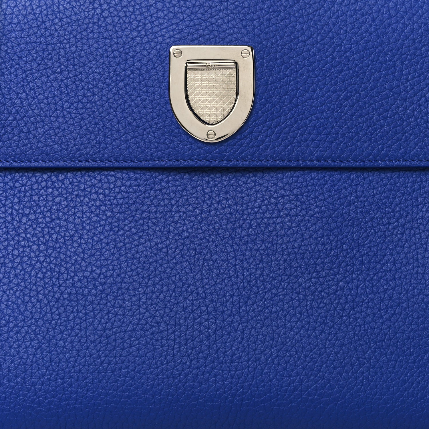 Christian Dior Grained Calfskin Medium Diorever Flap Blue 8 of 10