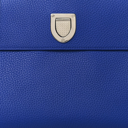Christian Dior Grained Calfskin Medium Diorever Flap Blue 8 of 10