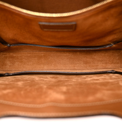 Saint Laurent Vegetable Tanned Calfskin Junon Tote Brick 5 of 12