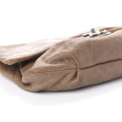 Chanel Caviar Quilted Medium Elastic Flap Brown 9 of 10