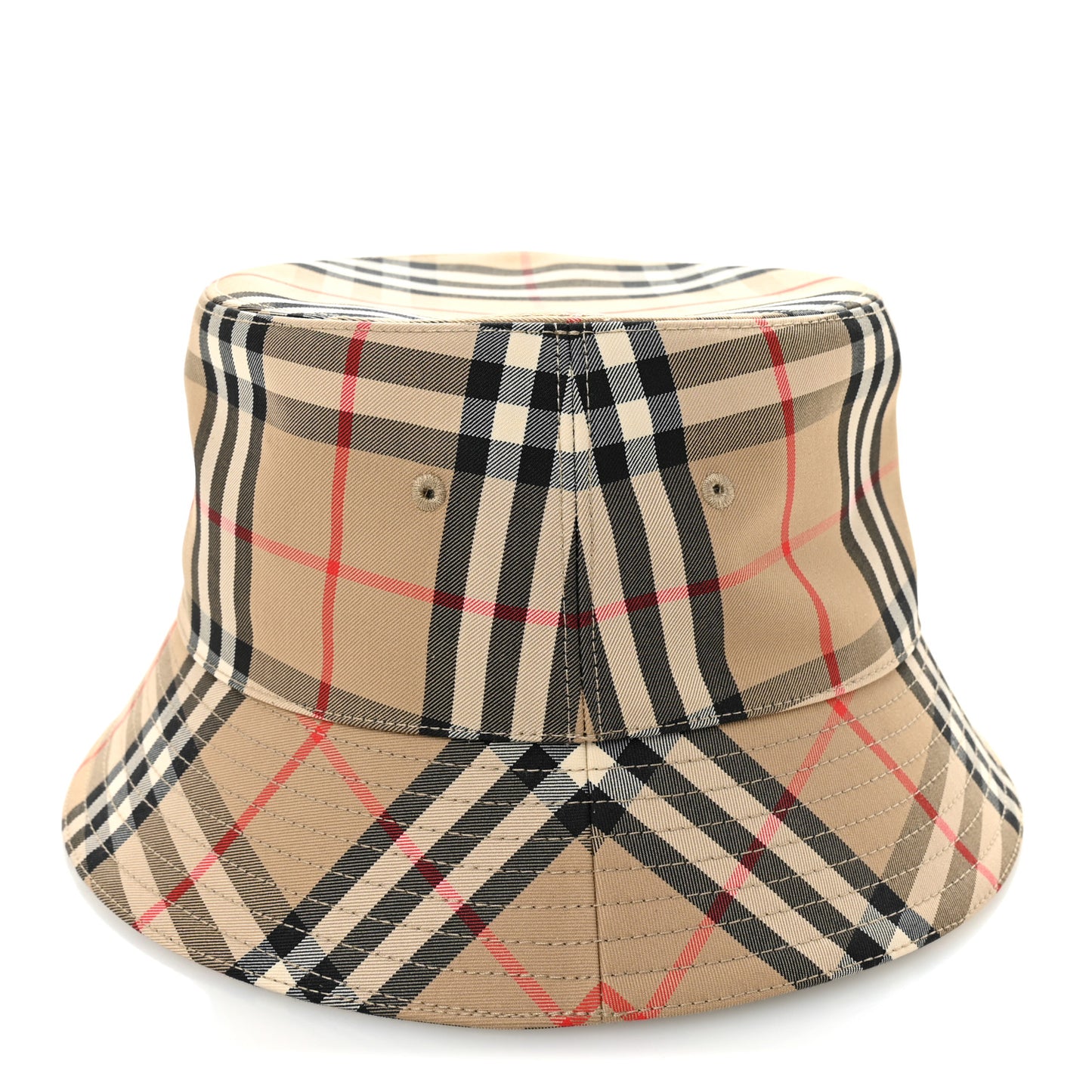 Technical Cotton Vintage Check Bucket Hat L Archive Beige