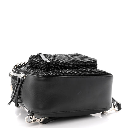 Versace Calfskin Palazzo Crystal Medusa Backpack Black 4 of 10