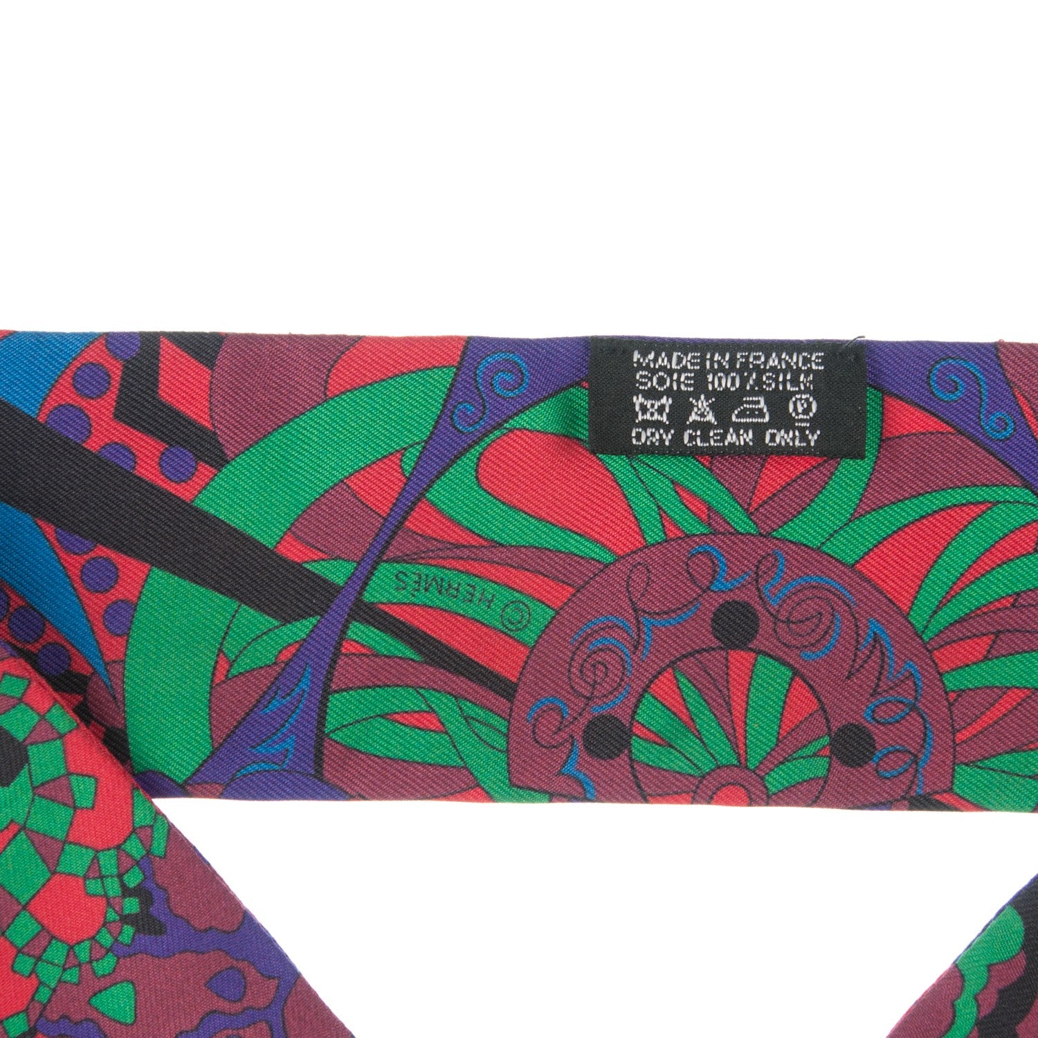 Hermes Silk L'Ivresse De l'Infini Twilly Rouge Violet Vert 3 of 3
