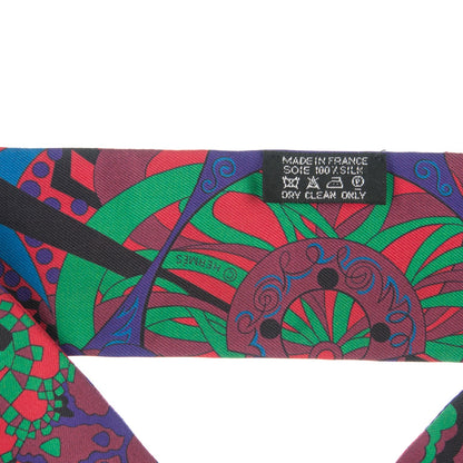 Hermes Silk L'Ivresse De l'Infini Twilly Rouge Violet Vert 3 of 3