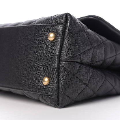 Chanel Caviar Quilted Small Coco Handle Flap Black 8 of 9