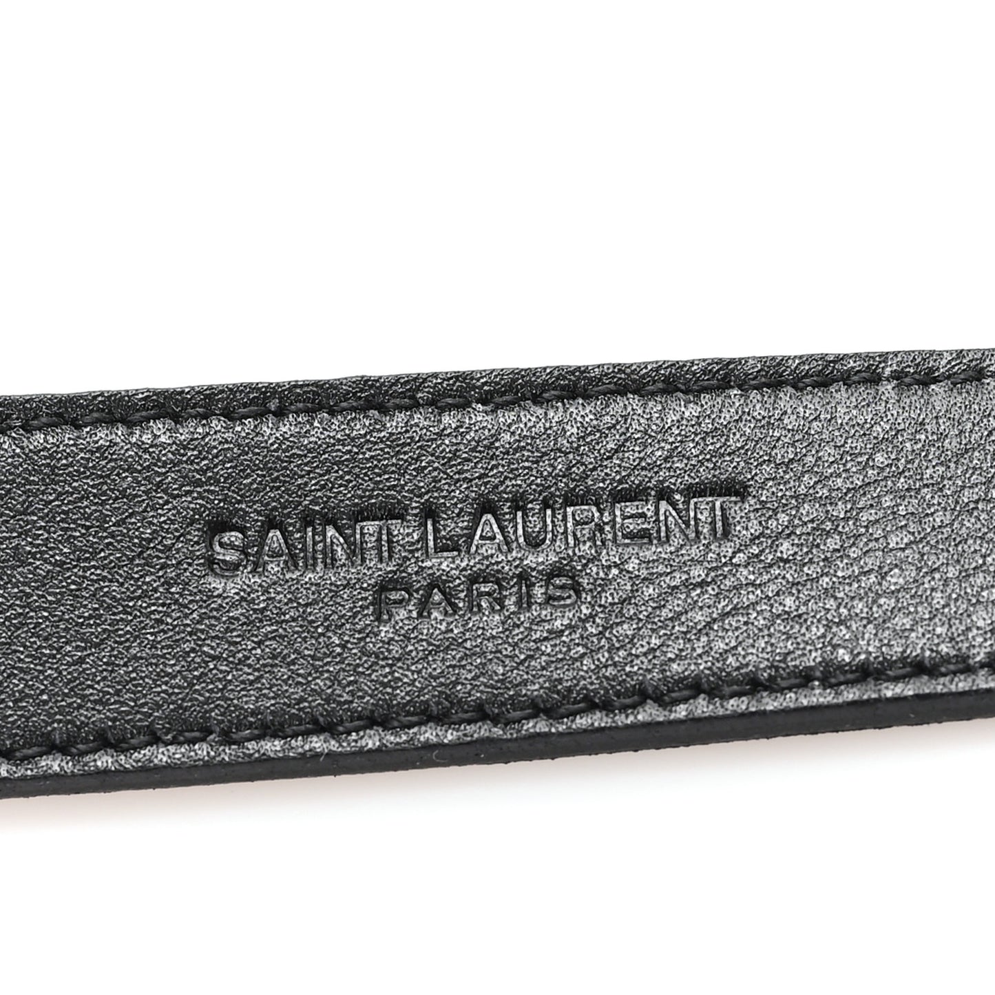 Grained Lambskin La 66 Thin Belt 75 30 Black