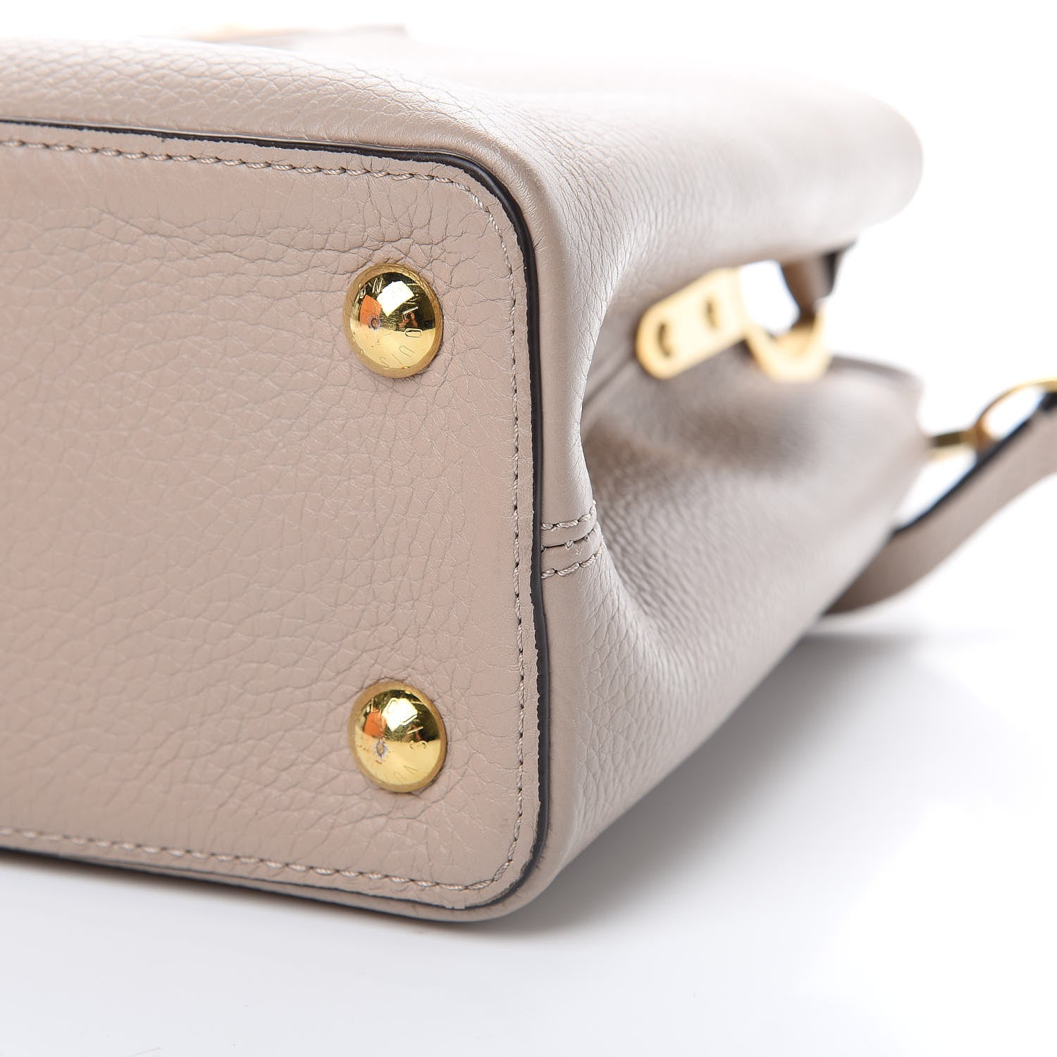 Louis Vuitton Taurillon Capucines PM Galet 9 of 13