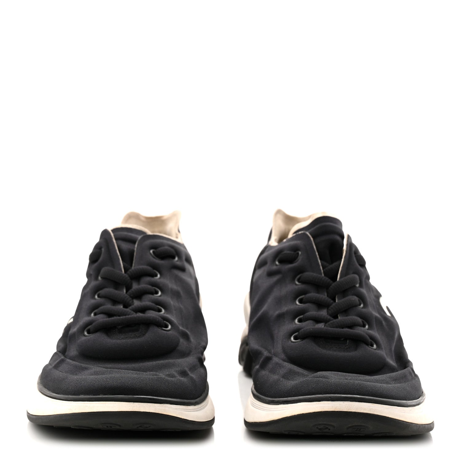 Chanel Lycra CC Sneakers 41 Navy 3 of 8