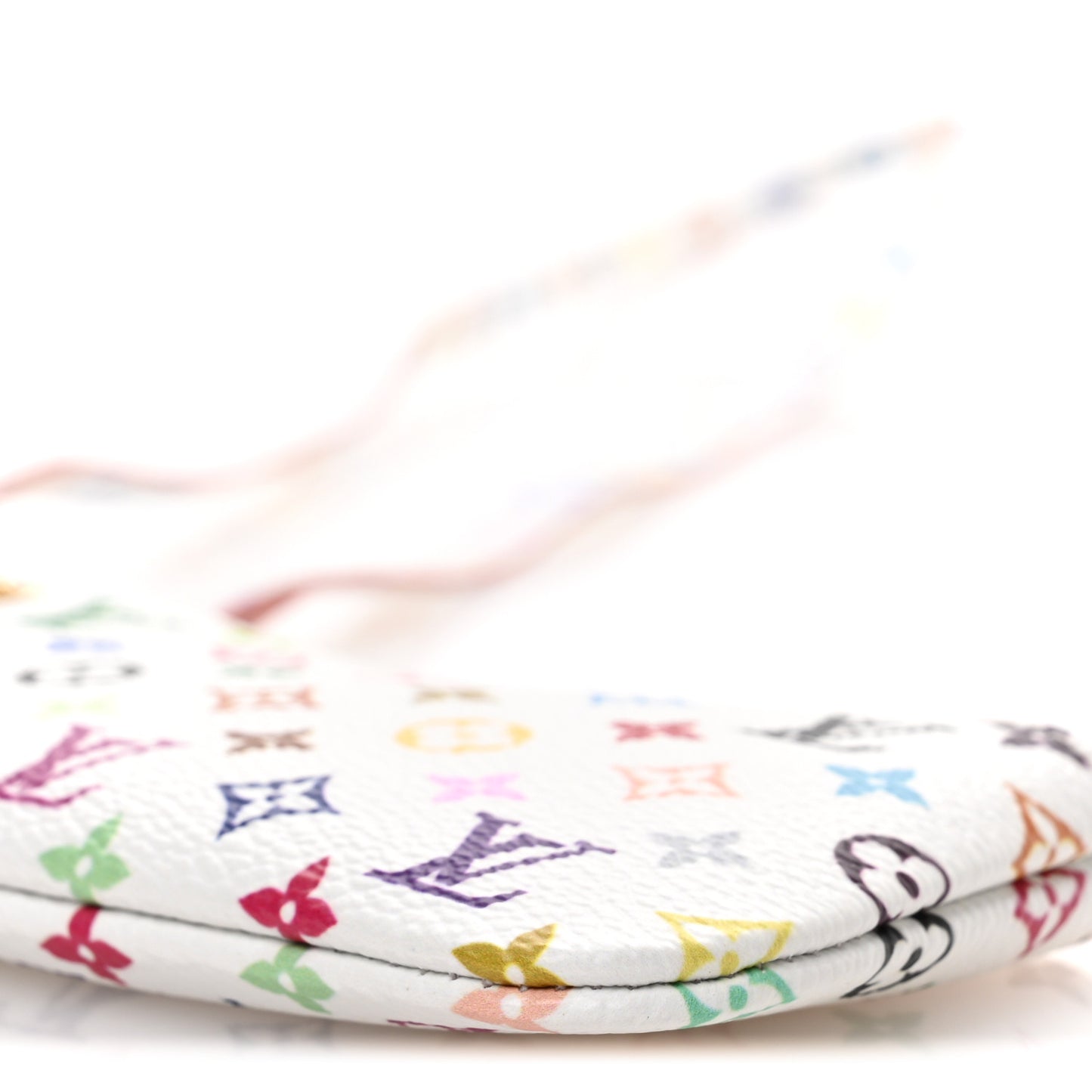 LV X TM Monogram Multicolor Phone Holder White