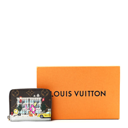 Louis Vuitton Monogram 2022 Christmas Animation New York Soho Zippy Coin Purse Yellow 11 of 11