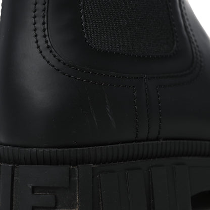 Fendi Calfskin Rubber Fendi Force Chelsea Boots 37 Black 14 of 15