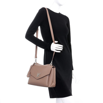 Louis Vuitton Soft Calfskin My Lockme Top Handle Taupe Glace 2 of 9