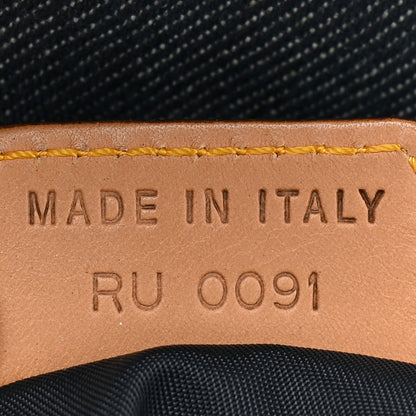 Christian Dior Denim Calfskin Saddle Bag Blue 7 of 16