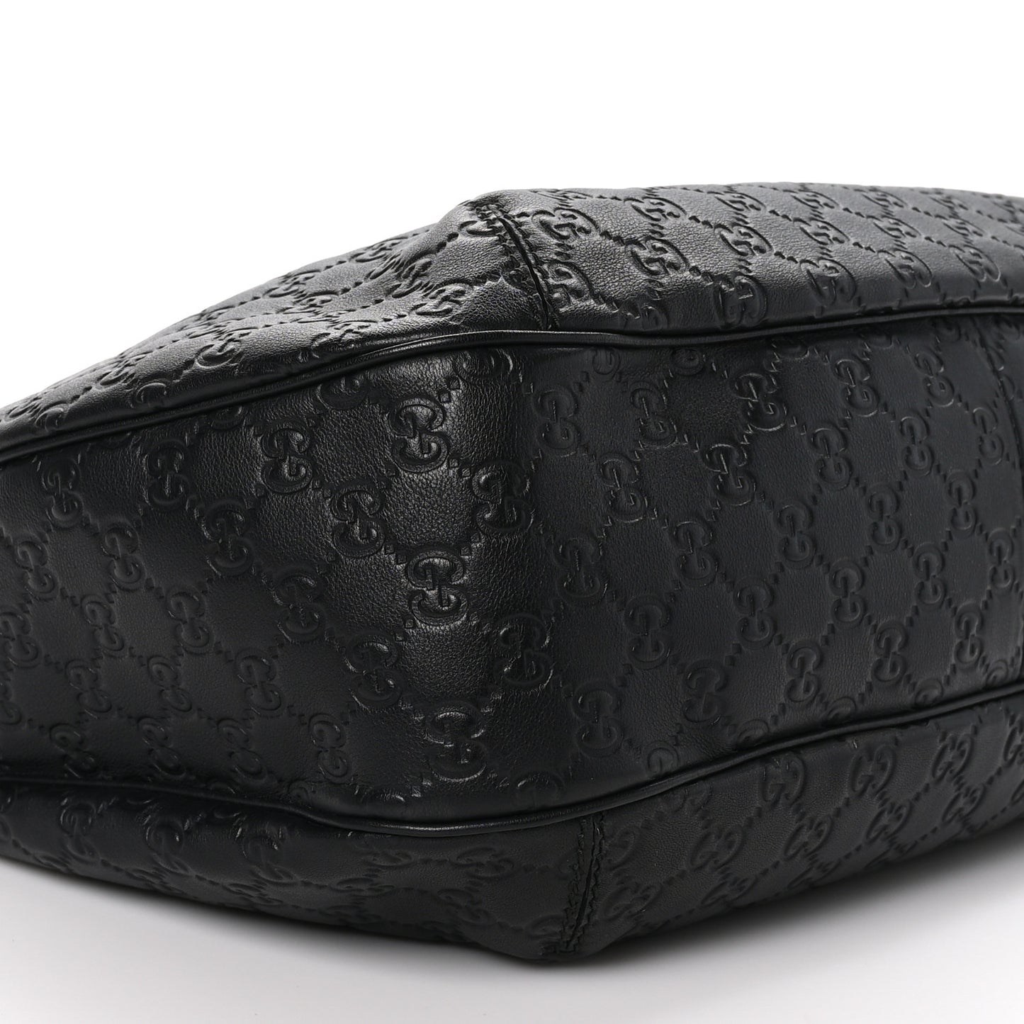 Guccissima Large New Ladies Web Hobo Black