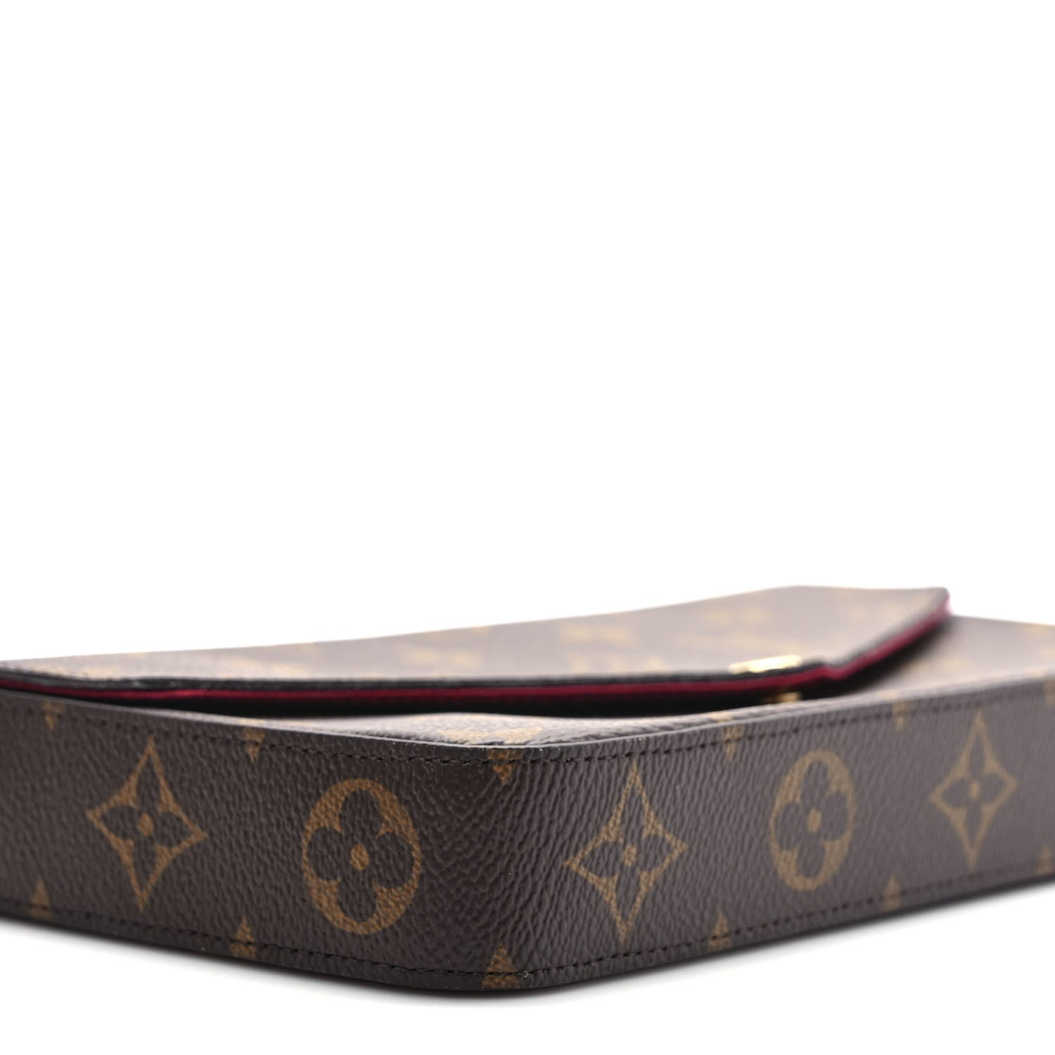 Louis Vuitton Monogram Pochette Felicie Chain Wallet Fuchsia 8 of 10