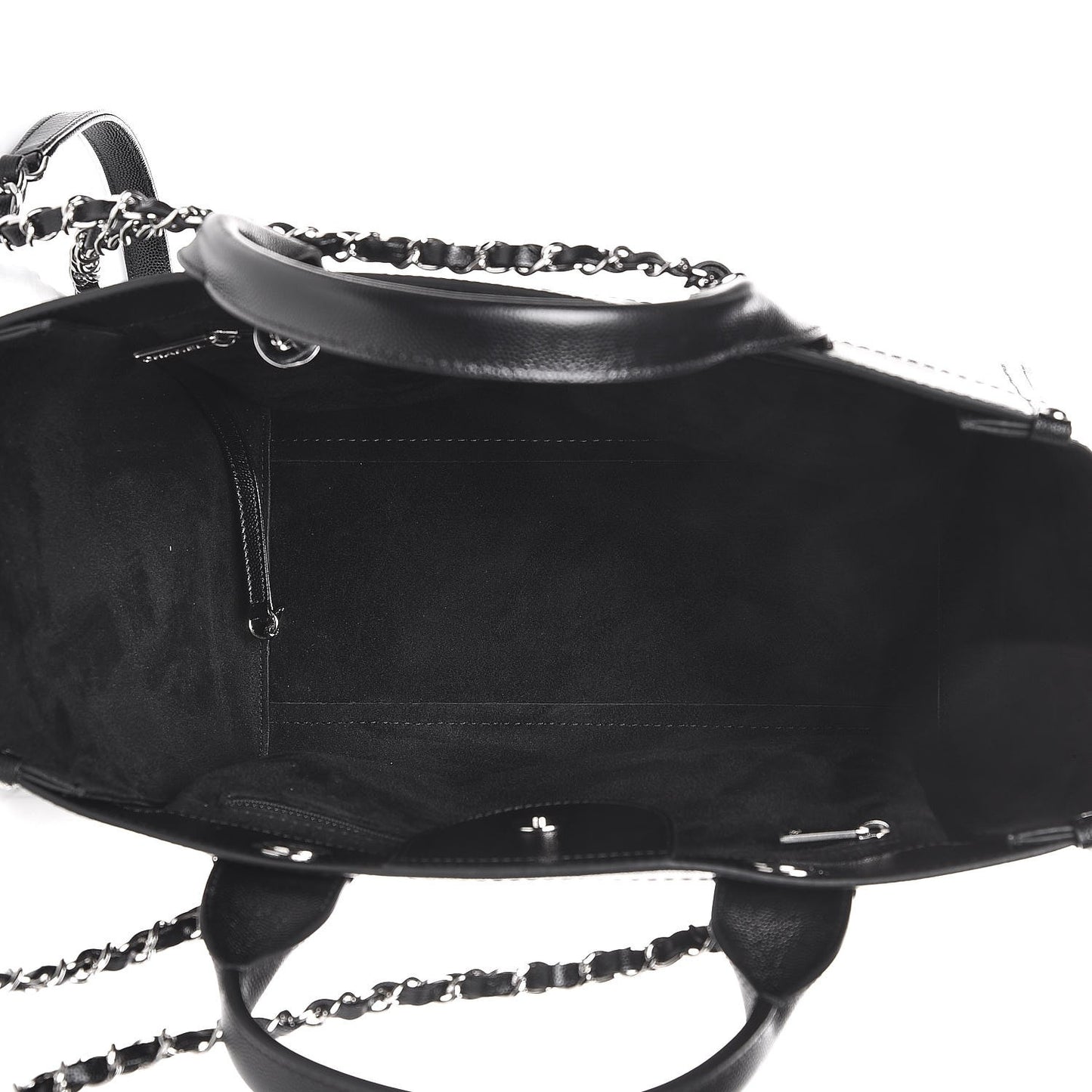Caviar Small Studded Deauville Tote Black