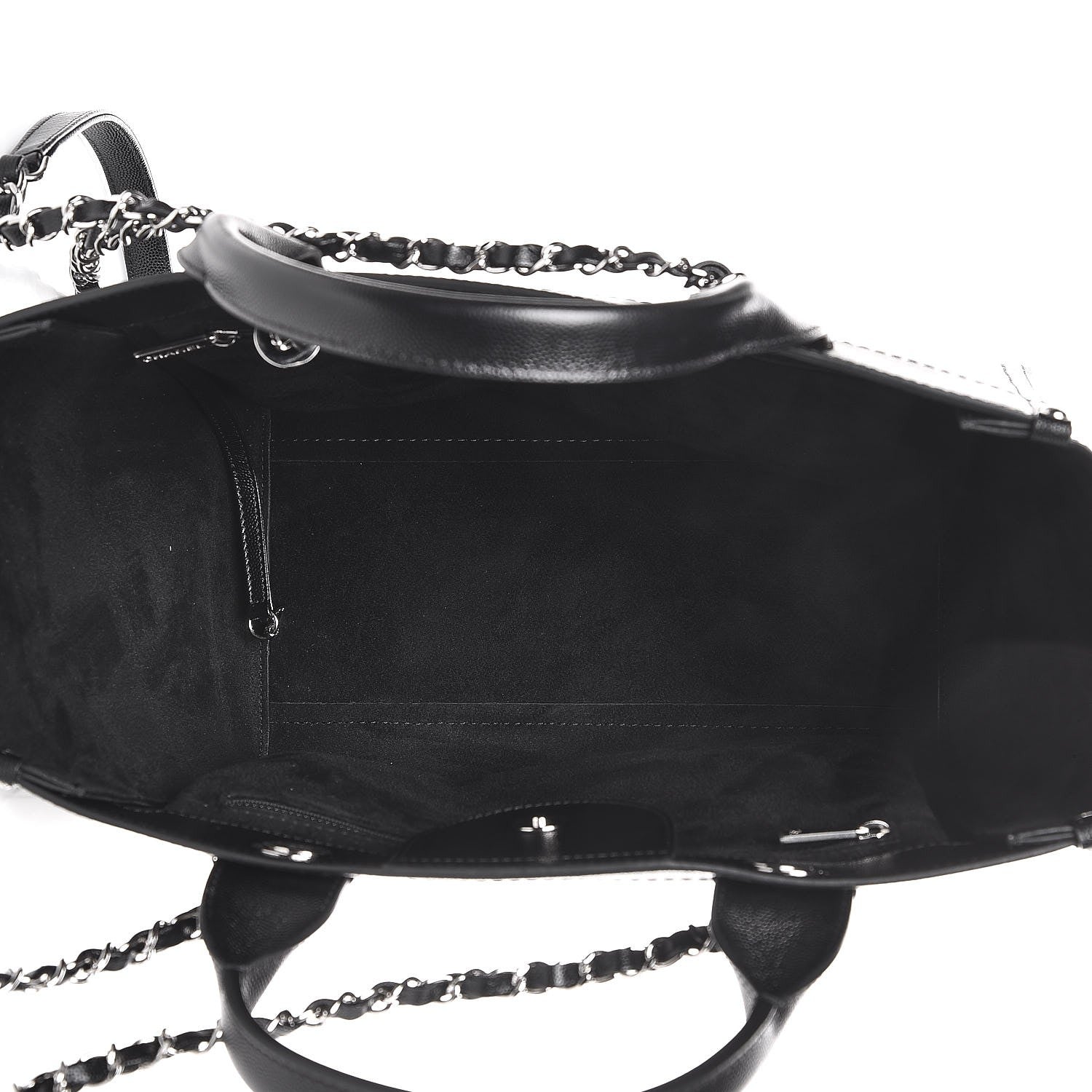Chanel Caviar Small Studded Deauville Tote Black 6 of 9