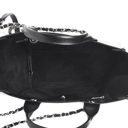 Chanel Caviar Small Studded Deauville Tote Black 6 of 9