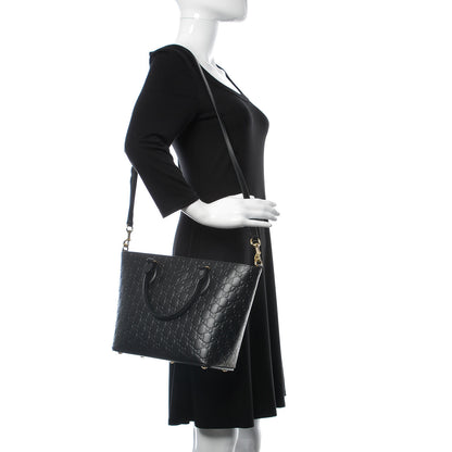 Gucci Guccissima Small Zippered Bucket Tote Black 2 of 16