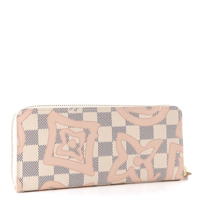 Louis Vuitton Damier Azur Tahitienne Clemence Wallet 2 of 9