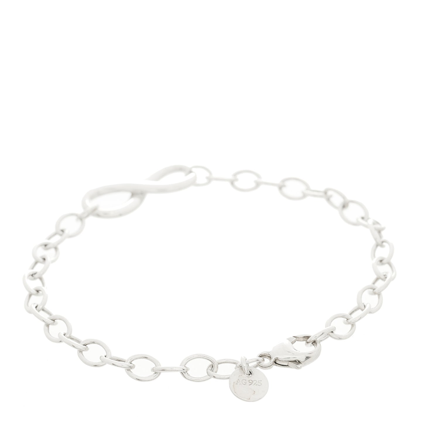Sterling Silver Infinity Chain Bracelet
