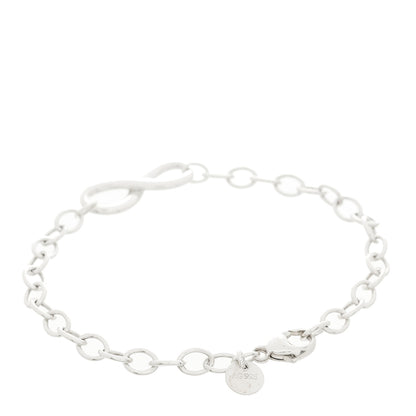 Tiffany Sterling Silver Infinity Chain Bracelet 2 of 3